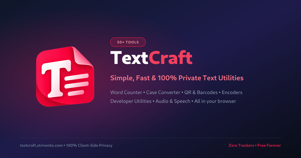 Text Craft Interface Preview