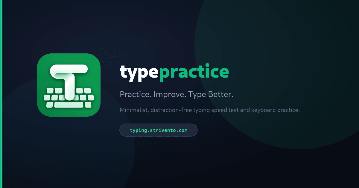 TypePractice Minimalist Typing Canvas